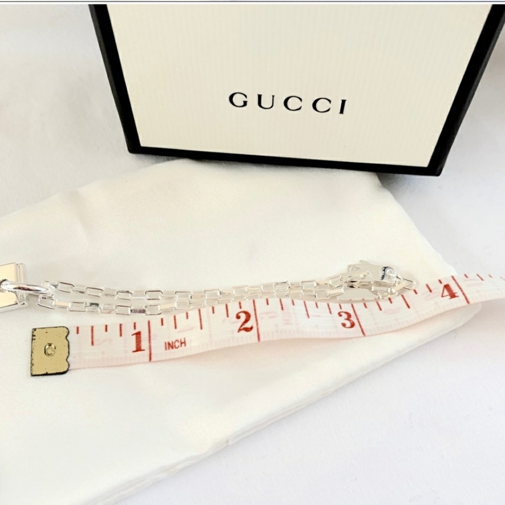 NEW authentic GUCCI sterling silver G bracelet - Picture 5 of 8